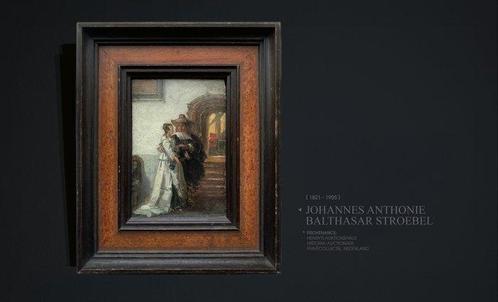 Johannes Anthonie Balthasar Stroebel (1821-1905). - Echtpaar, Antiek en Kunst, Kunst | Schilderijen | Klassiek