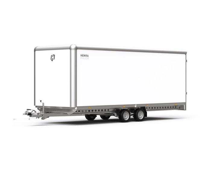 Henra Gesloten plateauwagen 553x202x220 3000k Gesloten, Auto diversen, Aanhangers en Bagagewagens, Nieuw, Ophalen of Verzenden