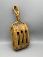 Decoratieve houten scheepskatrol - Werkgereedschap, Antiek en Kunst, Curiosa en Brocante