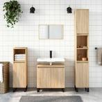vidaXL Badkamerkast 58x33x60 cm bewerkt hout sonoma, Huis en Inrichting, Badkamer | Badkamermeubels, Verzenden, Nieuw