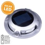 Set 3 stuks Solar Decklight RVS Tuinverlichting, Zonne-energie, Verzenden, Minder dan 50 watt, Nieuw