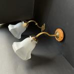 Wandlamp (2) - Art Nouveau lampenkappen - 2 Franse