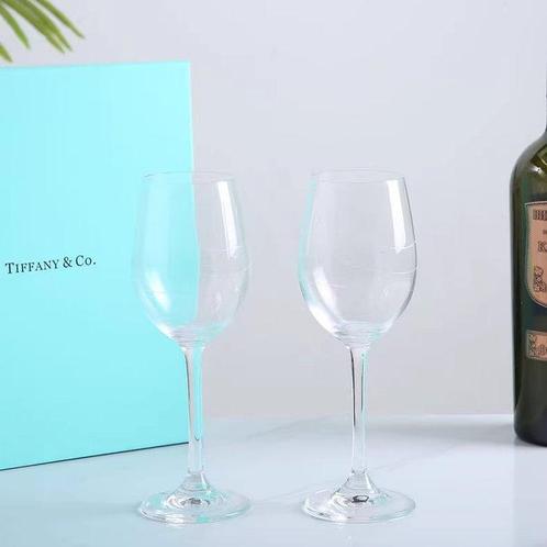 Tiffany & Co. - Bokaal (2) - Wine Glass Set - Glas - Tiffany, Verzamelen, Wijnen