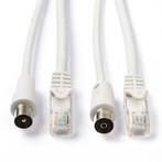 Netwerk en coax kabel | Nedis | Met Connectoren | 1.5 m, Verzenden, Nieuw