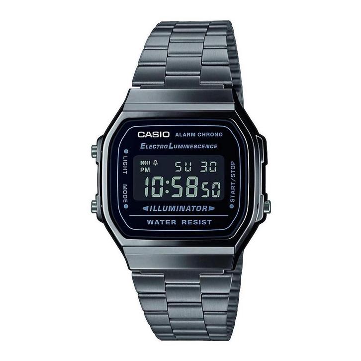 Casio Vintage Iconic A168WEGG-1BEF Unisex Horloge - 39 mm, Sieraden, Tassen en Uiterlijk, Horloges | Heren, Nieuw, Verzenden