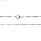 Zilveren gourmet ketting 60 cm 1.4 mm breed, Sieraden, Tassen en Uiterlijk, Kettingen, Verzenden, Nieuw, Zilver