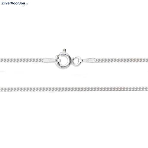 Zilveren gourmet ketting 60 cm 1.4 mm breed, Sieraden, Tassen en Uiterlijk, Kettingen, Nieuw, Verzenden