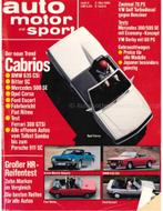 1982 AUTO MOTOR UND SPORT 09 DUITS, Nieuw, Author