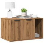 vidaXL Kattenbakkast 80x50x45 cm bewerkt hout artisanaal, Verzenden, Nieuw
