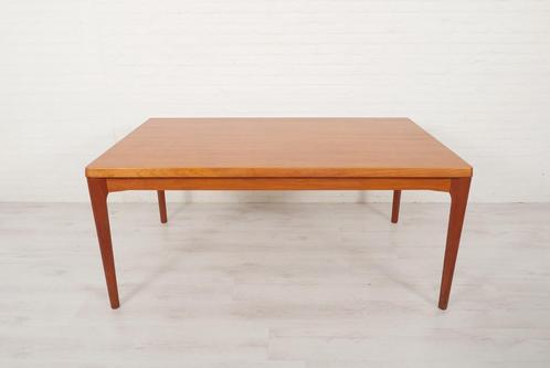 Vintage eettafel | Uitschuifbaar | Henning Kjaernulf | Teak, Huis en Inrichting, Tafels | Eettafels, Ophalen of Verzenden