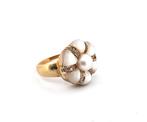 Zonder Minimumprijs - Ring - 9 kt. Geel goud, Zilver Diamant, Sieraden, Tassen en Uiterlijk, Ringen, Nieuw