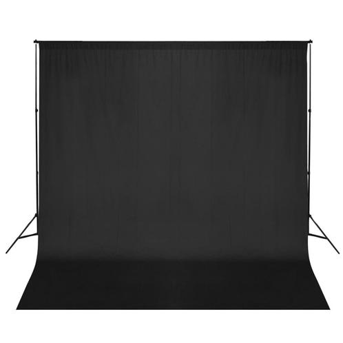 vidaXL Achtergrondsysteem 600x300 cm zwart, Audio, Tv en Foto, Fotografie | Fotostudio en Toebehoren, Nieuw, Verzenden