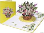 Prachtig Boeket Kleurrijke Margrieten in een Rieten Mandj..., Verzenden, Nieuw
