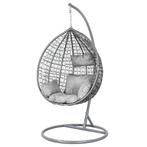 Moderne Hangstoel - Ei Stoel met Grijze Standaard - Perfe..., Huis en Inrichting, Stoelen, Ophalen of Verzenden, Nieuw