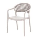 Eetkamerstoel  Touw Beige - Kuipstoel Beige - Stoel Beige, Huis en Inrichting, Stoelen, Ophalen of Verzenden, Nieuw