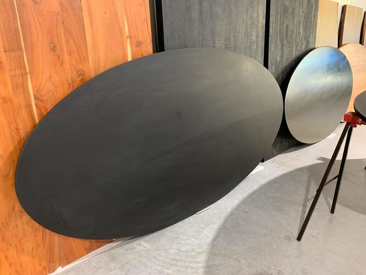 Ovaal tafelblad 220x110 cm, Huis en Inrichting, Tafels | Eettafels, 100 tot 150 cm, 200 cm of meer, Ovaal, Vijf personen of meer
