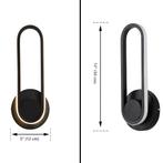 LED Wandlamp 330 Graden Draaibaar Zwart 6500K, Verzenden, Nieuw