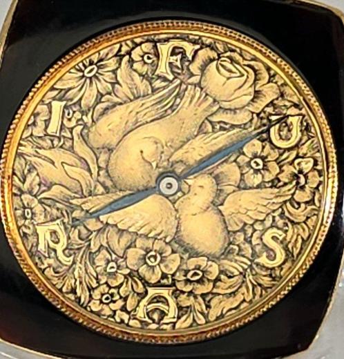 Omega - 18kt. Gold Lepine - gravierte Schmuckur FUSARI -, Sieraden, Tassen en Uiterlijk, Horloges | Heren