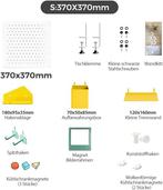 Gereedschapswand - Gatenwand - Gatenplaat - 37x37 cm - Wit -, Verzenden, Zo goed als nieuw