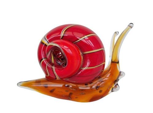 Beeldje - Snail - Glas, Antiek en Kunst, Kunst | Designobjecten