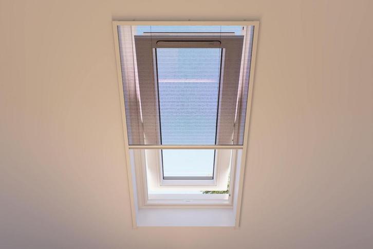2dekans | Bruynzeel S500 Plissé Raamhor - Wit - 103 x 155 CM, Doe-het-zelf en Verbouw, Deuren en Horren, Zo goed als nieuw, Ophalen of Verzenden