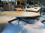 Eettafel ellips, mangohout (nieuw, A-keuze), Huis en Inrichting, Tafels | Eettafels, Nieuw, Overige houtsoorten