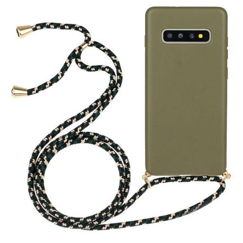 Galaxy S10 Crossbody TPU Hoesje met Koord Groen, Telecommunicatie, Mobiele telefoons | Hoesjes en Frontjes | Samsung, Nieuw, Ophalen of Verzenden