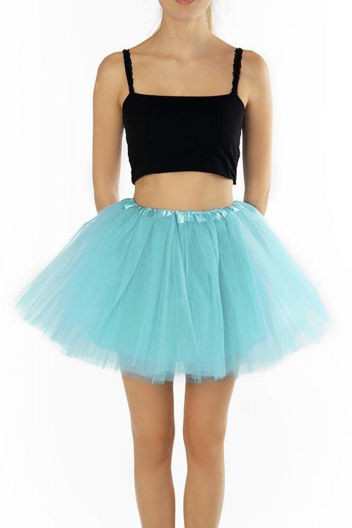 KIMU® Tutu Lichtblauw Tule Rokje M L 164 170 176 Licht Blauw, Kleding | Dames, Carnavalskleding en Feestkleding, Kleding, Nieuw