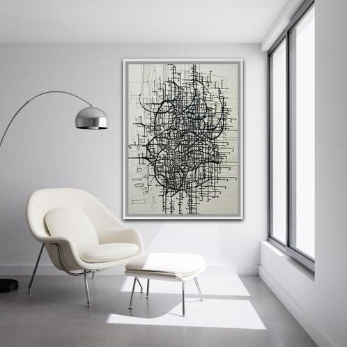 Natia Antadze - Abstrakte Komposition - XXL, Antiek en Kunst, Kunst | Schilderijen | Modern