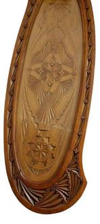 Dienblad - Hout - Volkskunst houten dienbla, Antiek en Kunst, Curiosa en Brocante