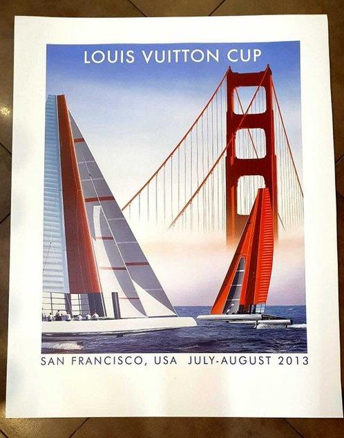 Razzia (Gerard Courbouleix Dénériaz) - Louis Vuitton Cup San, Antiek en Kunst, Kunst | Tekeningen en Foto's