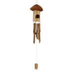 Windgong van Bamboe met Rond Vogelhuisje (110 x 18 cm), Muziek en Instrumenten, Nieuw, Verzenden