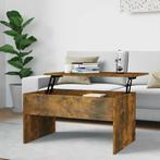 vidaXL Salontafel 80x50,5x41,5 cm bewerkt hout gerookt, 50 tot 100 cm, Verzenden, Nieuw, 50 tot 100 cm