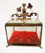 Sieradendoos - Pomponne , schuingeslepen kristal -