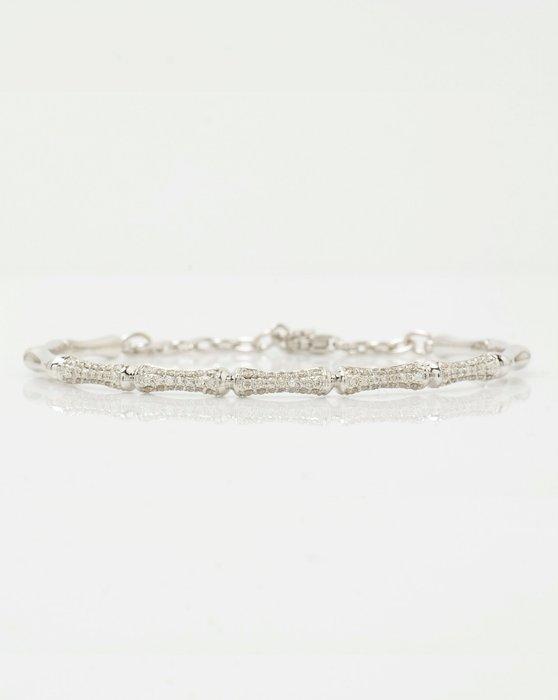 Armband - 14 karaat Witgoud - 0.63ct. tw. Diamant, Sieraden, Tassen en Uiterlijk, Armbanden
