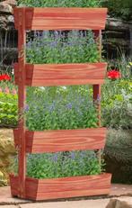 Verticaal Houten Tuinbed 4 Lagen met Ladder en Verstelbaar, Verzenden, Nieuw