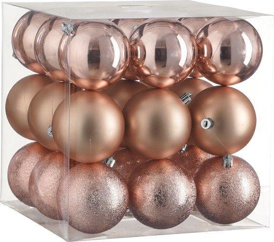 Kerstballen Set - 27 Stuks - Ø6 cm - Onbreekbaar - Fuchsia, Diversen, Kerst, Verzenden