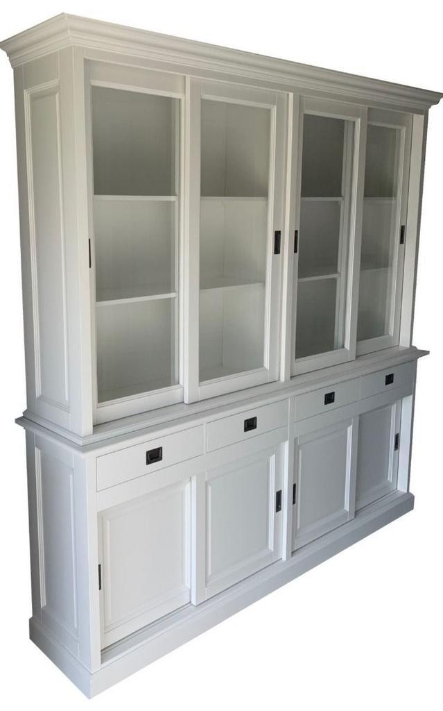 Buffetkast wit Born 220 cm, Huis en Inrichting, Kasten | Buffetkasten, Ophalen of Verzenden