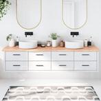 vidaXL Wastafelblad 220x60x(2-4) cm behandeld massief hout, Huis en Inrichting, Keuken | Keukenelementen, Verzenden, Nieuw, Bruin