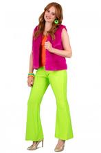 Flared Broek Neon Groen, Kleding | Dames, Carnavalskleding en Feestkleding, Verzenden, Nieuw