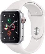 Apple Watch Series 5 44 mm aluminium kast zilver op, Telecommunicatie, Verzenden, Gebruikt