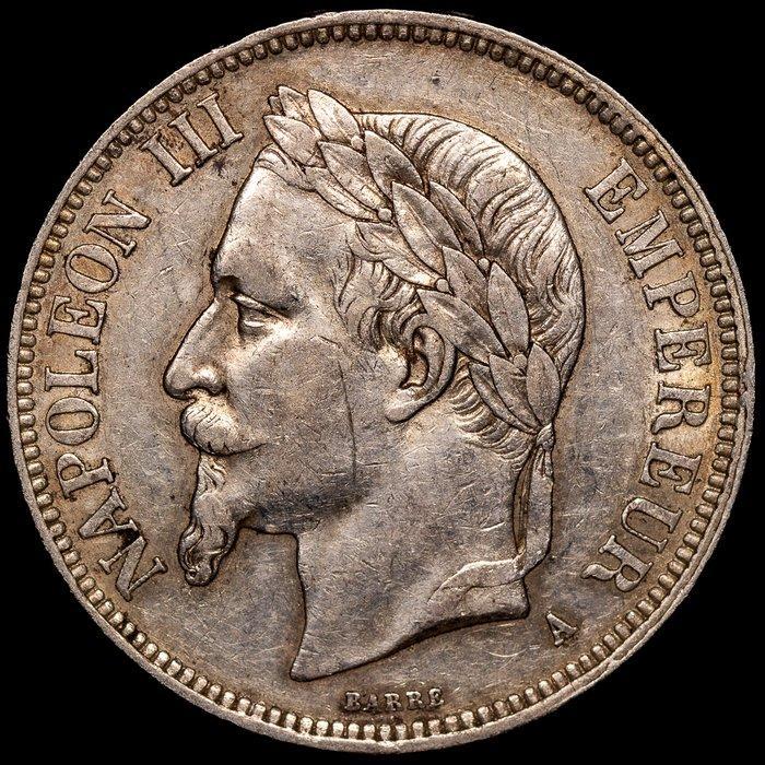 Frankrijk. Napoléon III. 5 Francs 1868-A, Paris (Zonder, Postzegels en Munten, Munten | Europa | Euromunten
