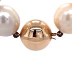 Vintage parel collier met een gouden sluiting 14 krt, Sieraden, Tassen en Uiterlijk, Kettingen, Ophalen of Verzenden, Nieuw