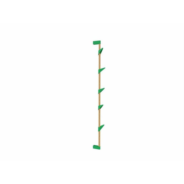 Cascando Bamboo wall 5 wandkapstok eikenhout - groene haken, Huis en Inrichting, Woonaccessoires | Kapstokken, Nieuw, Verzenden