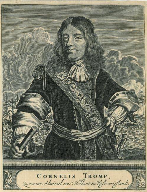Portrait of Cornelis Maartenszoon Tromp, Antiek en Kunst, Kunst | Etsen en Gravures
