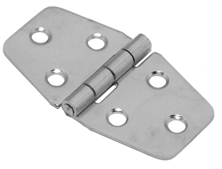 DX Klepscharnier rvs gepolijst vaste pen 40x70 mm, Doe-het-zelf en Verbouw, Hang- en Sluitwerk, Verzenden