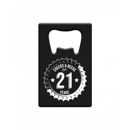 Bieropener 21 Jaar Cheers & Beers, Hobby en Vrije tijd, Feestartikelen, Nieuw, Verzenden