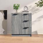 vidaXL Dressoir 60x30x70 cm bewerkt hout grijs sonoma eiken, Huis en Inrichting, Kasten | Dressoirs, Verzenden, Nieuw, 50 tot 100 cm