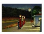 Edward Hopper - “Gas, 1940”. 40 x 30 cm., Antiek en Kunst