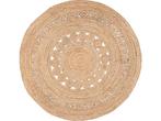 Fraai - Jute vloerkleed - Rond 150cm - Natuurlijk bruin, Verzenden, Nieuw